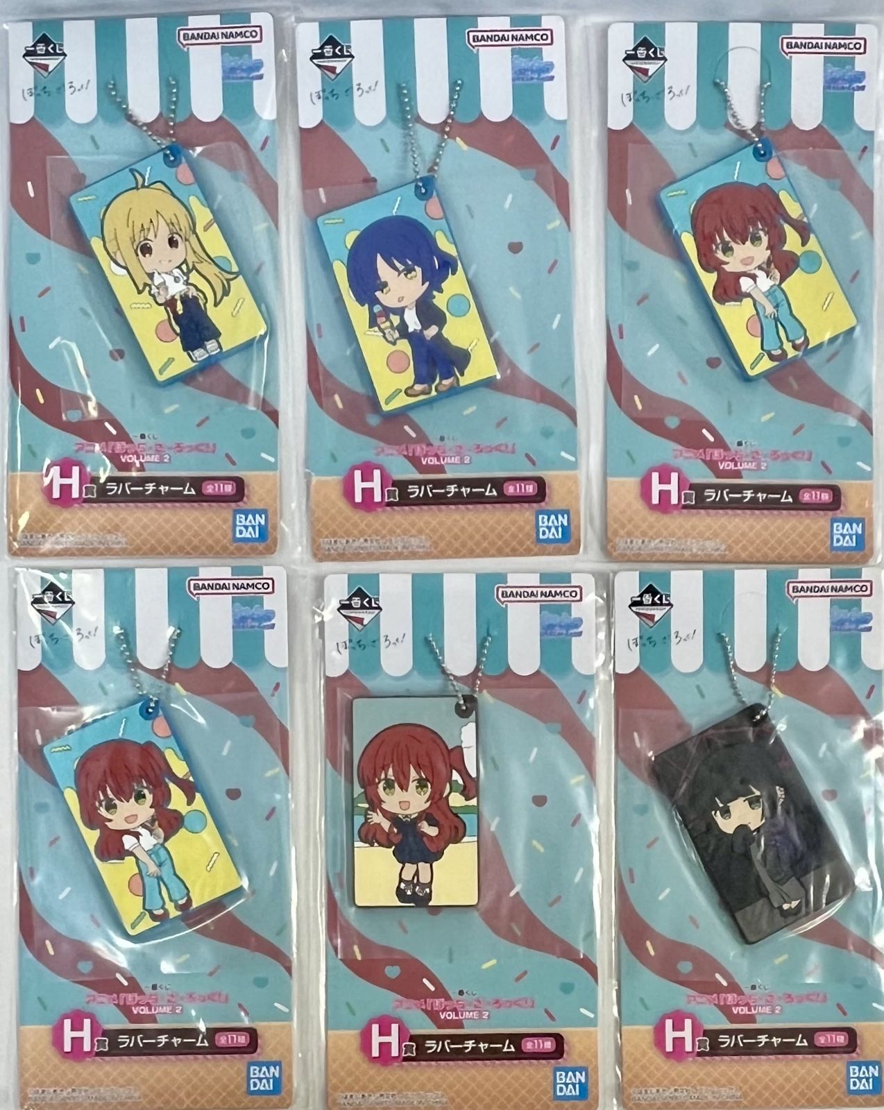 未開封 ぼっち・ざ・ろっく！ 一番くじ下位賞、キーホルダー 15種22個