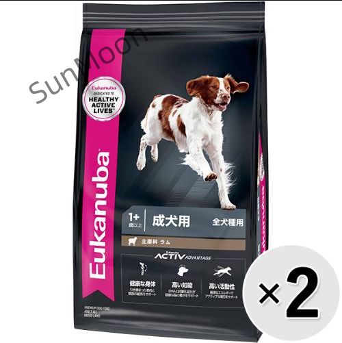 前に セット販売 ユーカヌバ ラム＆ライス全犬種 成犬用 1歳以上 7.5kg×2コ AA039