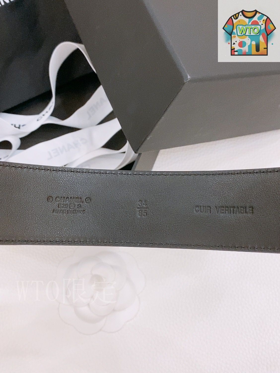 CHANEL 黒レザーベルト 金色バックル シャネル CHANEL ベルト バックル レザー ココマーク ゴールド