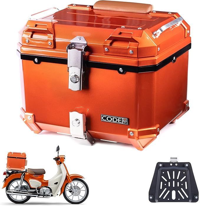 mrd カブ　リアボックス　新品未使用 Amazon | CODEM バイク リアボックス 57L 大容量 トップケース