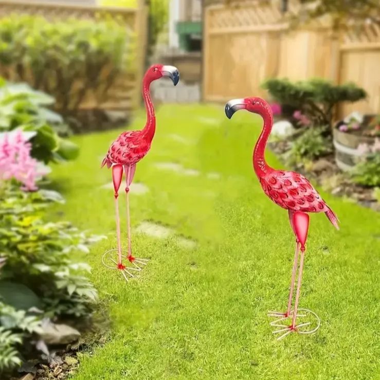 オブジェ 置物 インテリア おしゃれ 北欧 屋外 鳥 ガーデン フラミンゴ オーナメント おしゃれ かわいい インテリア 庭 ガーデニング 雑貨 トロピカル 南国 気分 見ざる聞かざる言わざる ガーデニング チャーム 花壇 花 小屋 用品