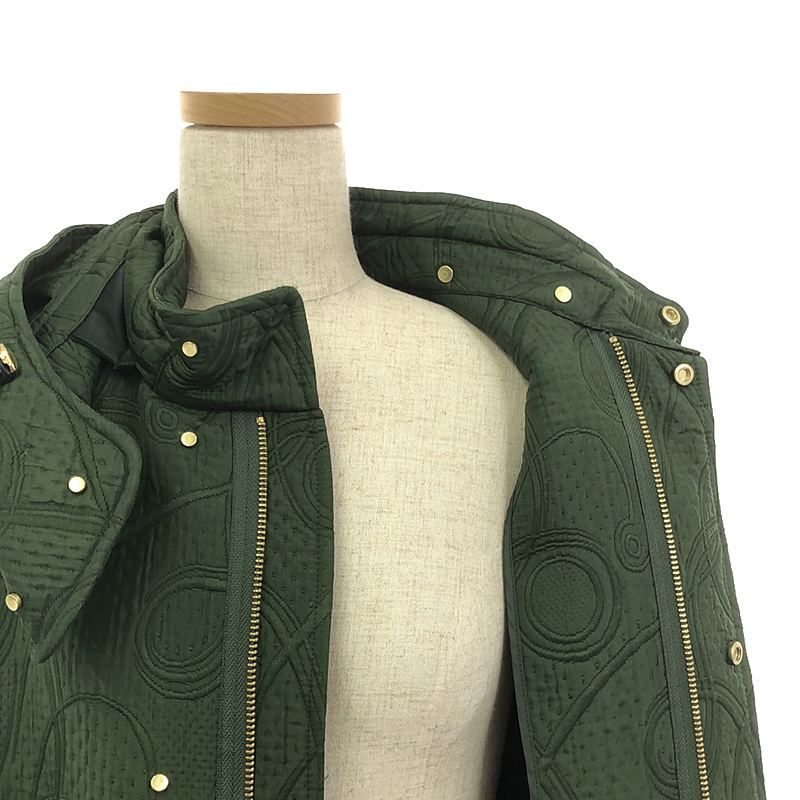 【限定値下】Stone  Jacquard Trenchjacket Floral Jacquard Triple Cloth Jacket - black - Mame Kurogouchi