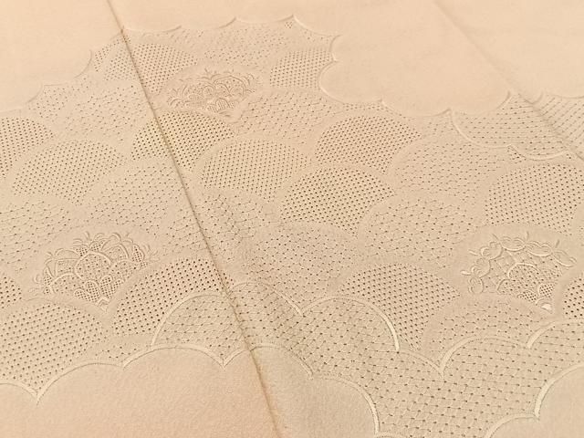 平和屋着物○中国三大刺繍 相刺繍 訪問着 更紗正倉院