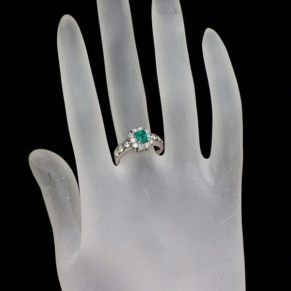 pt900ルビーエメラルドデザインリング Pt900 エメラルド ダイヤモンド リング 0.69ct D0.33ct — セルビー