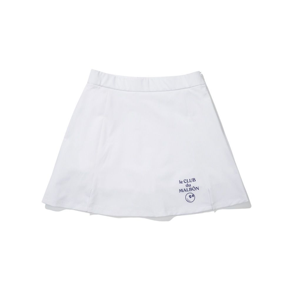 Malbon ゴルフ Aライン 半ジップ スカート MALBON A字風 スカート 夏 ゴルフスカート ハーフジッパー