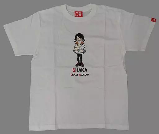 CRAZY RACCOON CR SHAKA TEE ホワイト Lサイズ 中古】Tシャツ SHAKA TEE(Tシャツ) ホワイト Mサイズ Crazy
