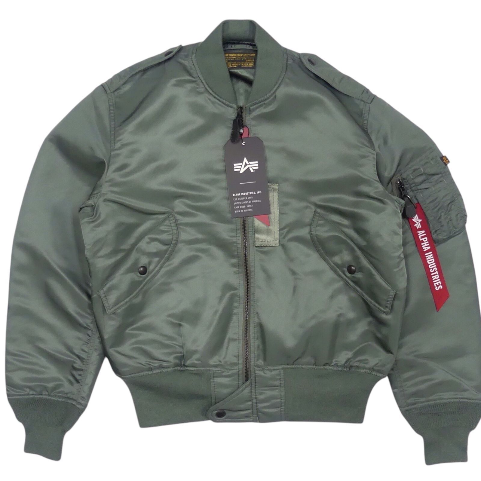 未使用 ALPHA L-2B フライトジャケット S アルファ カーキ MA-1