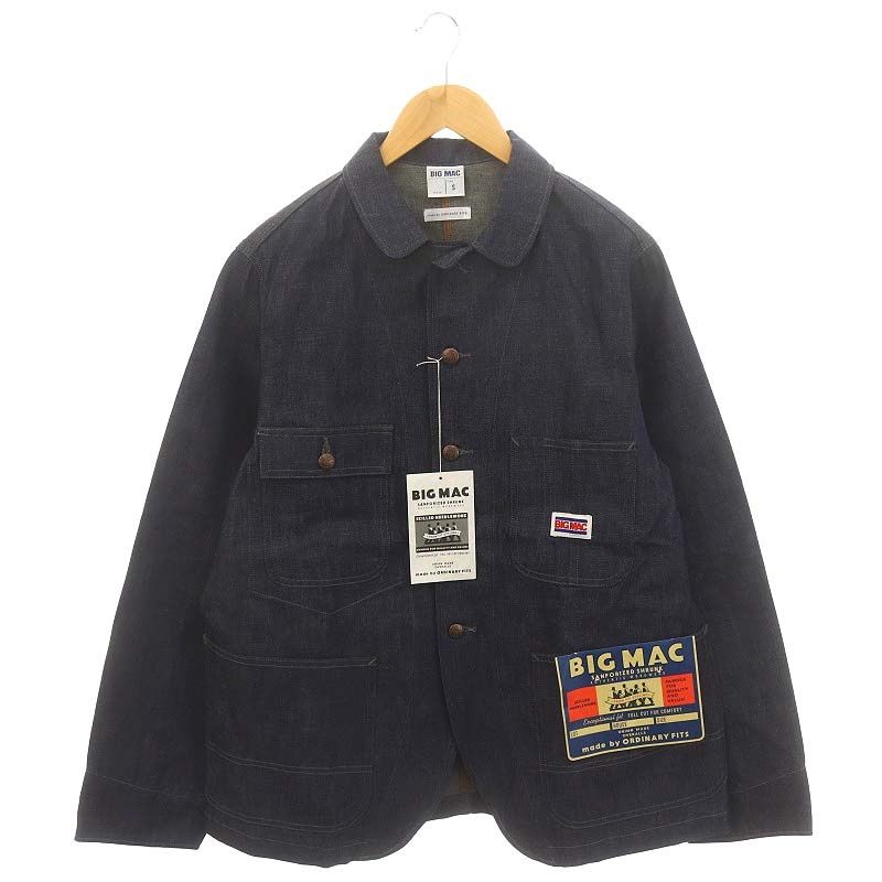 ビックマック BIGMAC × Ordinary Fits DENIM COVER ALL デニムカバーオール ジャケット コットン S 紺 ネイビー  /NR ■OS