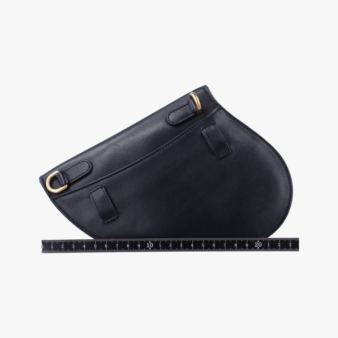 クリスチャンディオールChristian Diorサドルブラックレザー50- MA-0159