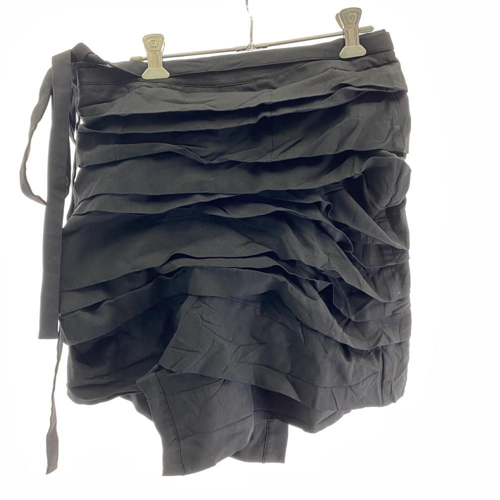 COMME des GARCONS 巻フリルミニスカート ブラック サイズM コムデギャルソン 17 240017729120