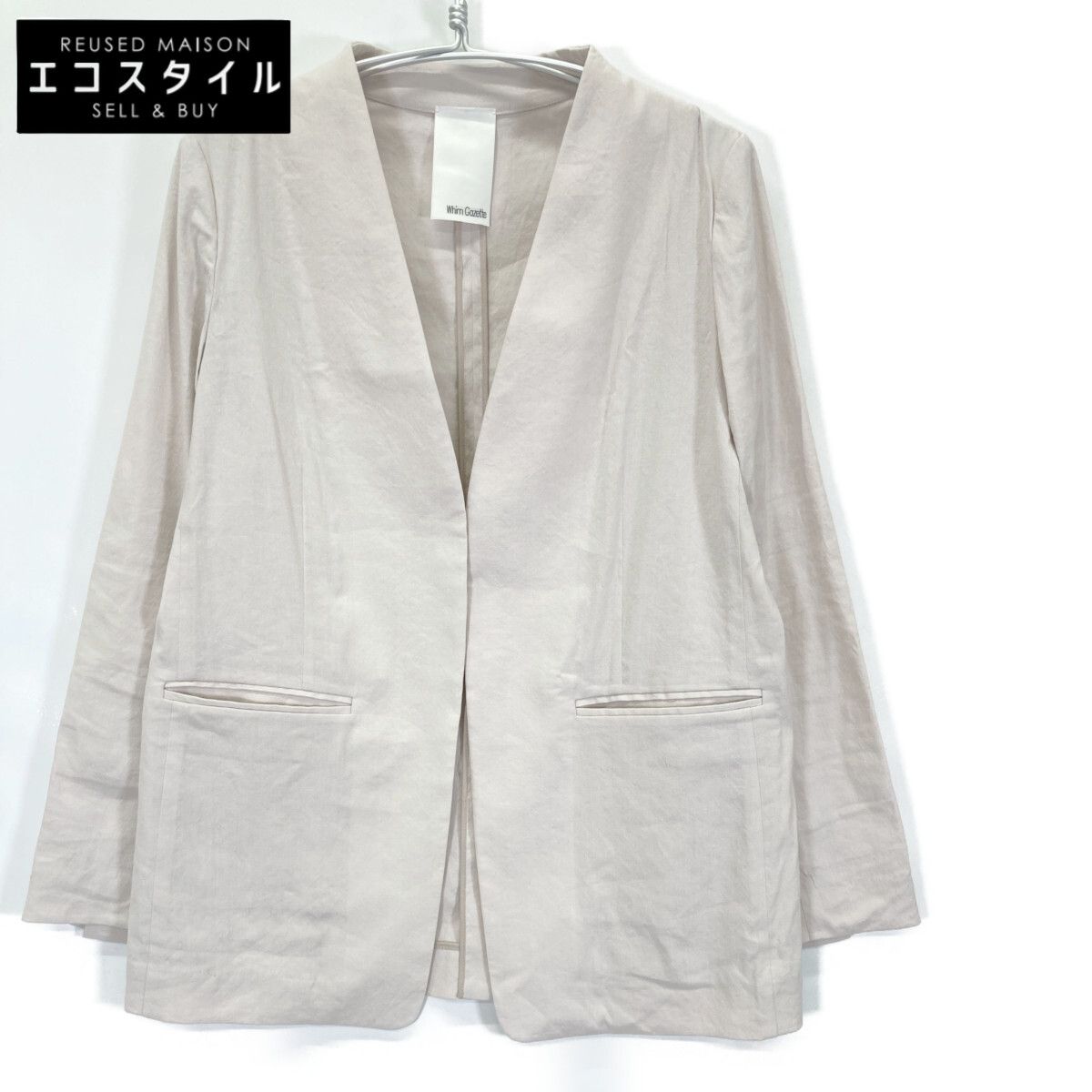Whim Gazette ウィムガゼット 24SS ﾍﾞｰｼﾞｭ ｶﾗｰﾚｽｼﾞｬｹｯﾄ F - メルカリ