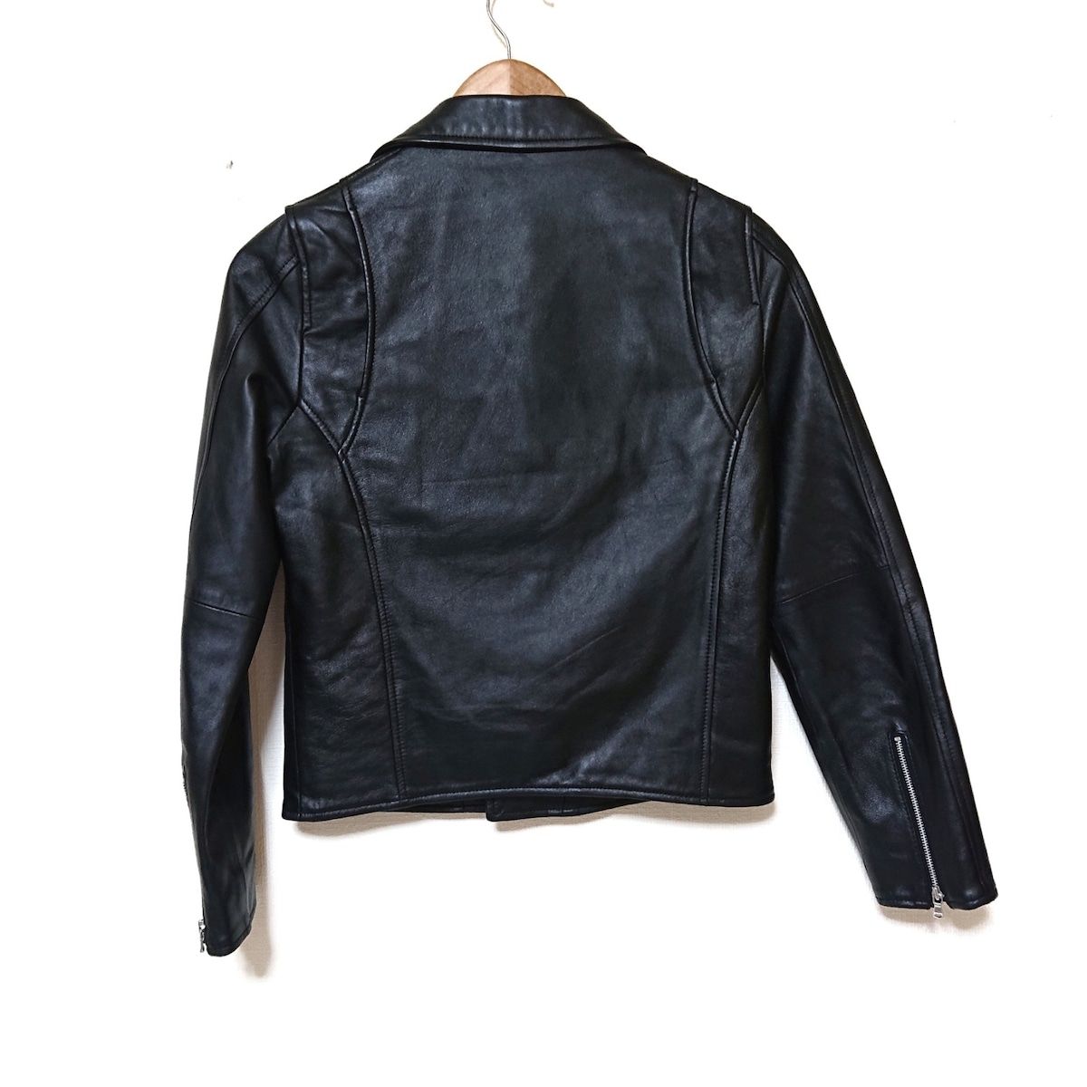 UNITED ARROWS レザーライダースジャケット ブラック 38サイズ M