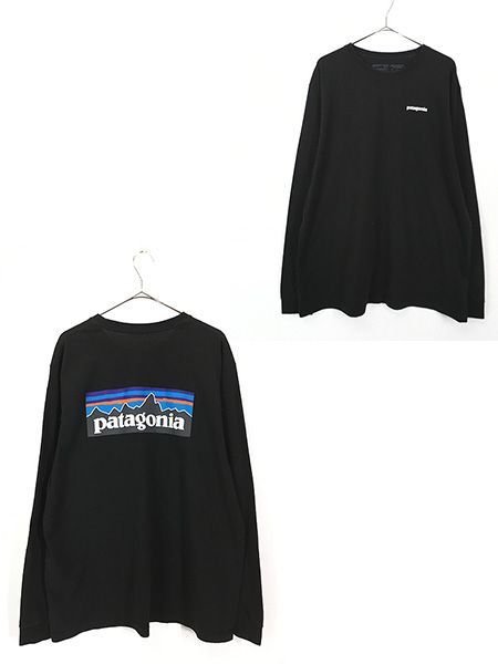 古着 18s Patagonia フィッツロイ プリント 長袖 Tシャツ ロンT