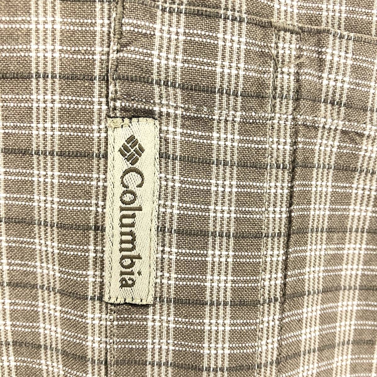 古着 90~00年代 コロンビア Columbia 半袖 コットン チェック