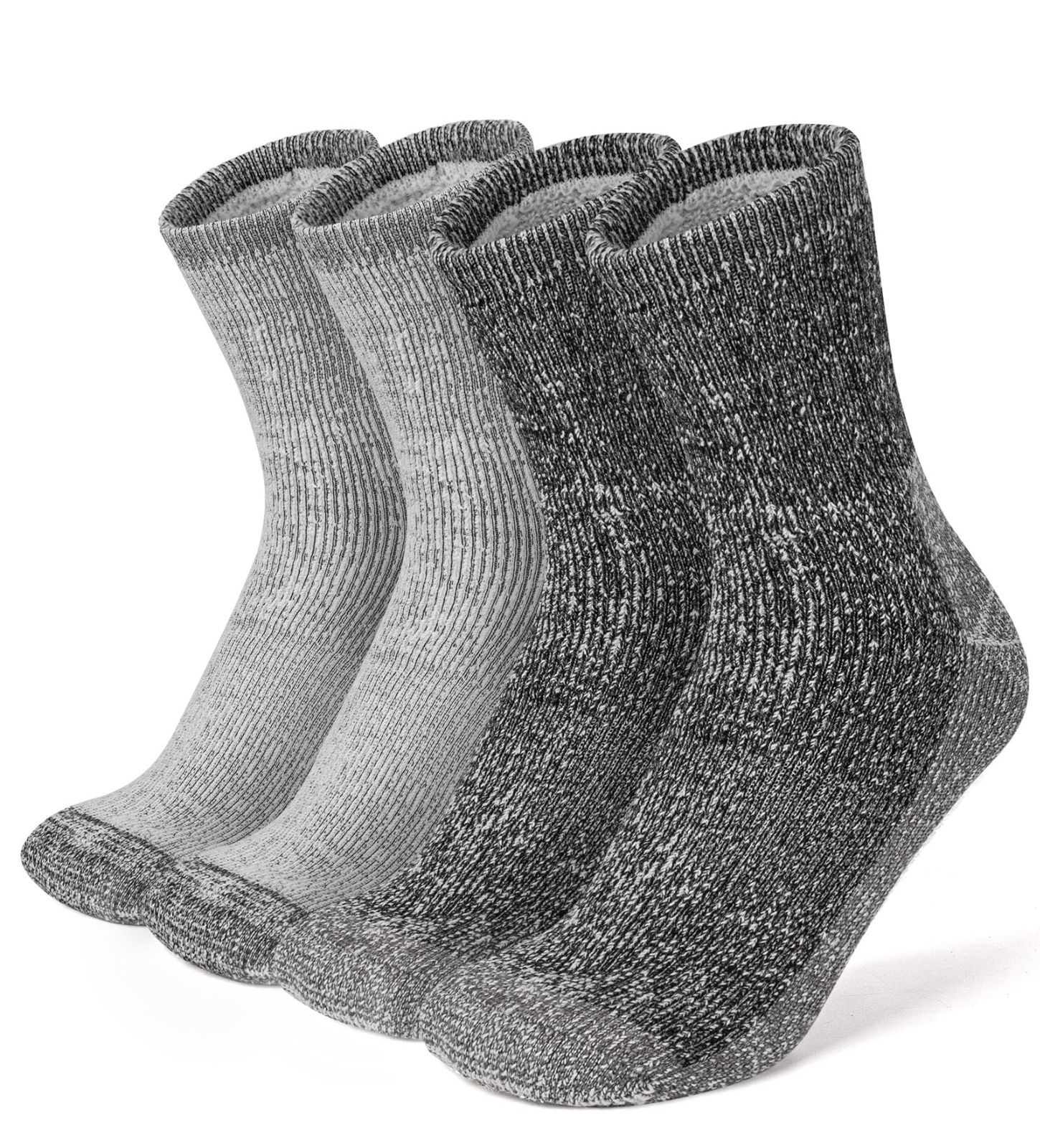 まもなく終了 冬用 暖 厚手 毛玉出来にくい 厚手 ウールソックス 登山用靴下 防寒 ウール 温かい靴下 裏起毛 吸汗 メンズ 消臭 室内 アウトドア 靴下 スキー 登山 キャンプ HASOME スポーツソックス 2足セット