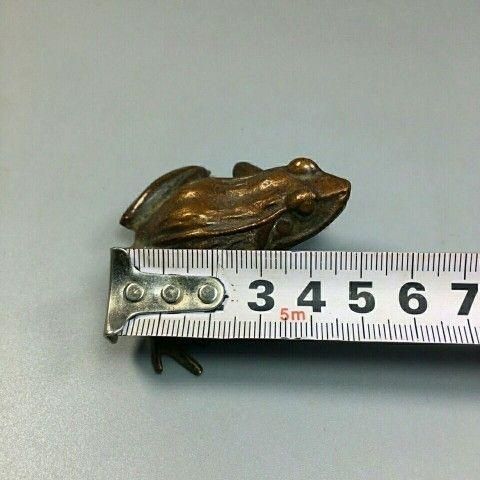 銅細工 カエル エル香挿 茶寵 香道具 装飾品 工芸品 美術品 置物