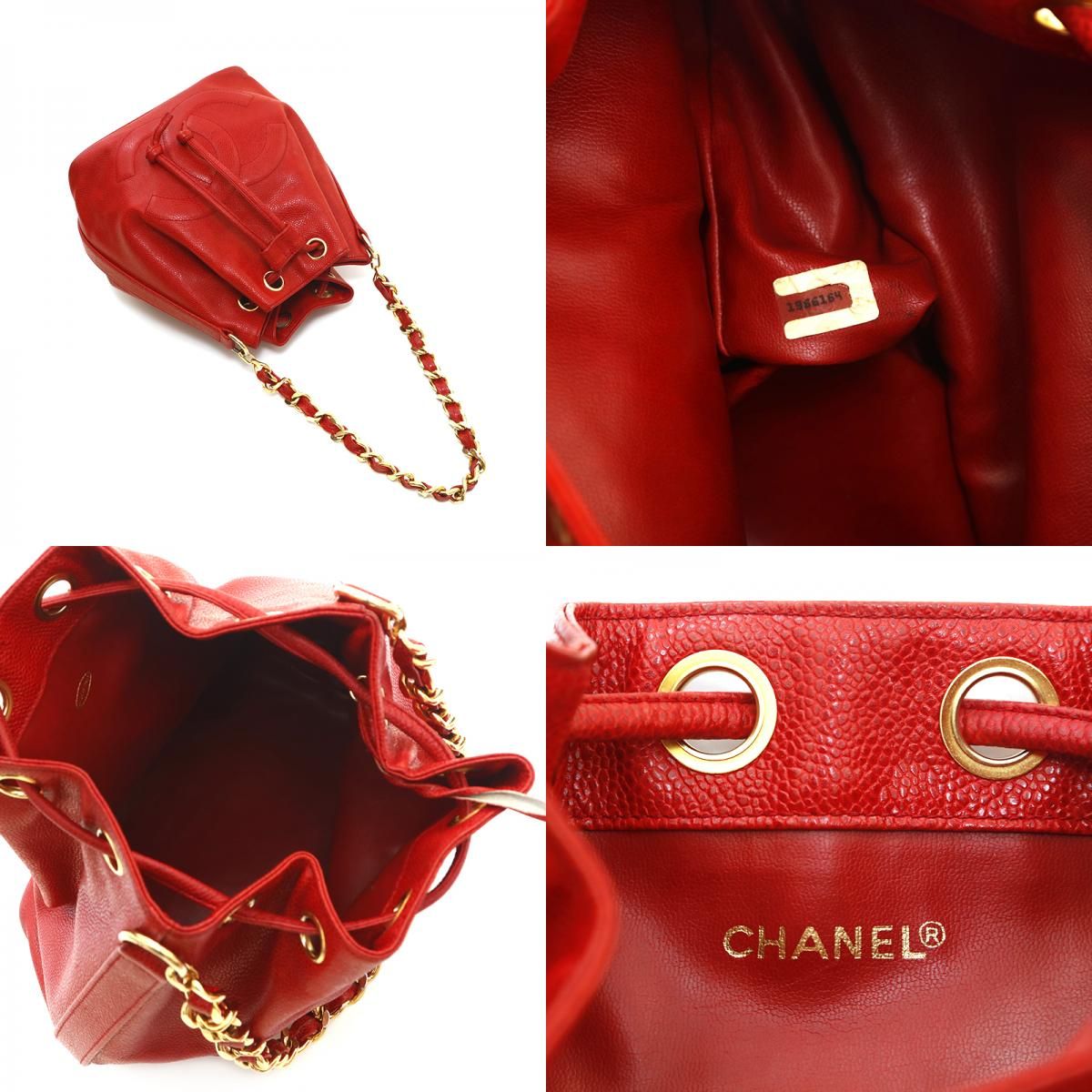 CHANEL シャネル ショルダーバッグ キャビアスキン 巾着 - メルカリ