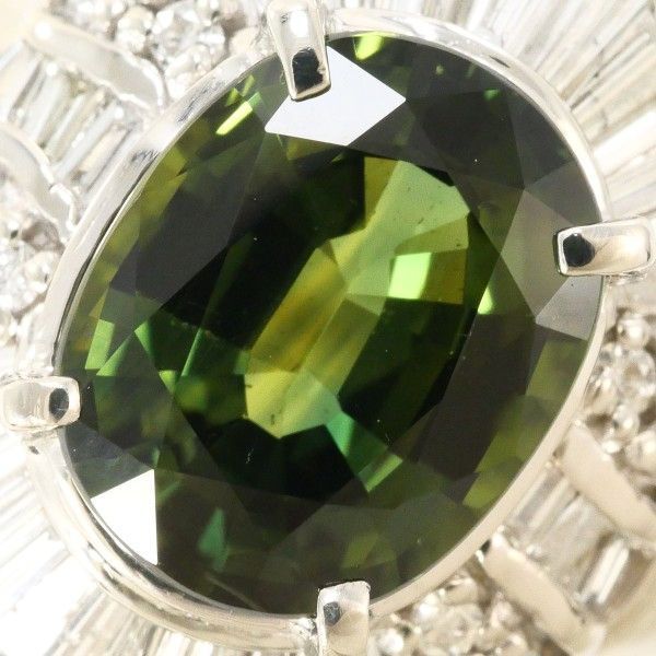 専用です。　Pt900　グリーンサファイア　リング 楽天市場】グリーンサファイア 1.067ct リング 13号 PT900
