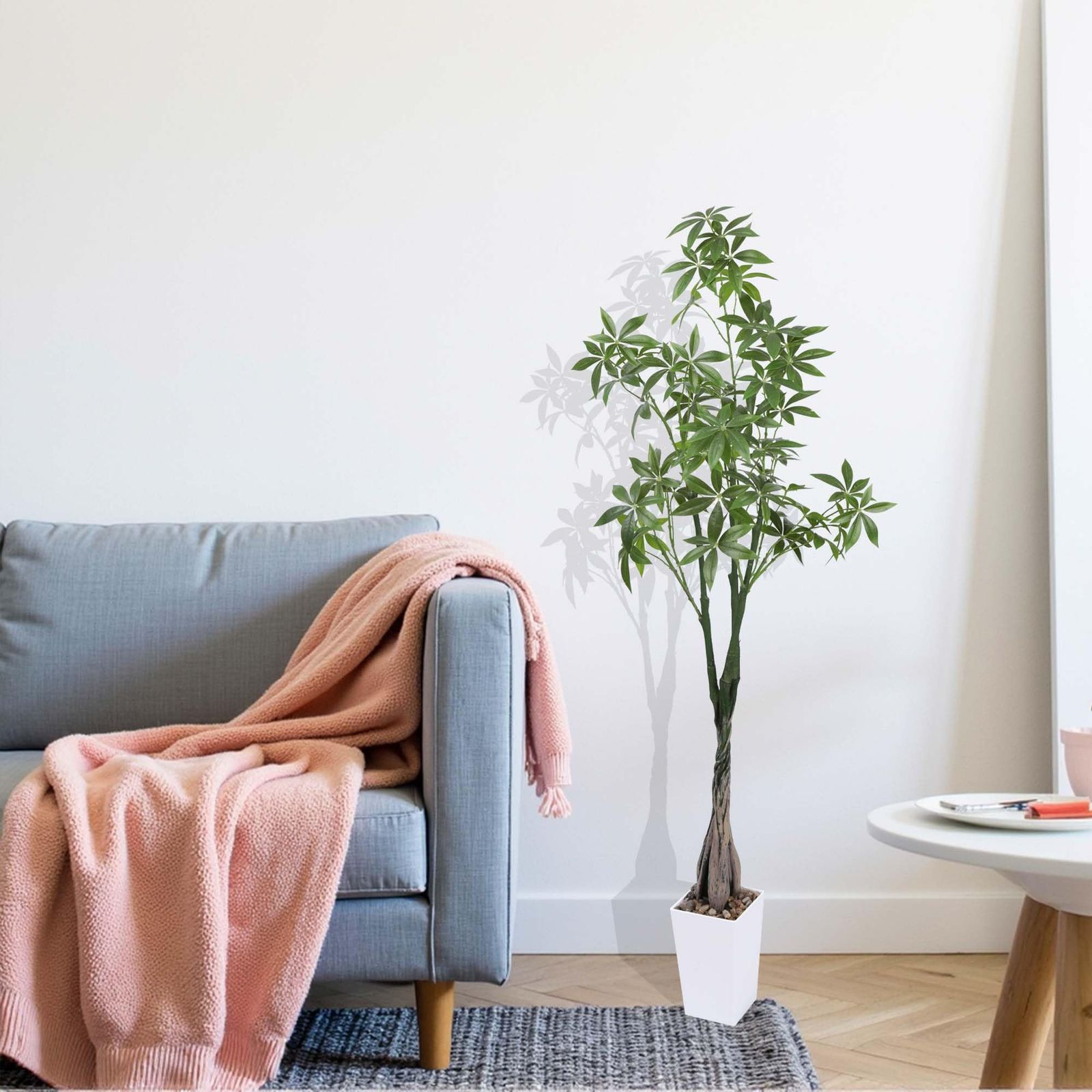 フェイクグリーン 人工観葉植物 観葉樹 造花 パキラ 高さ138cm 幸福の木 光触媒 空気清浄 世話がない 屋内 ホーム 玄関 オフィス インテリア おしゃれ WWW_NOITHATQUANGTHANH_NET