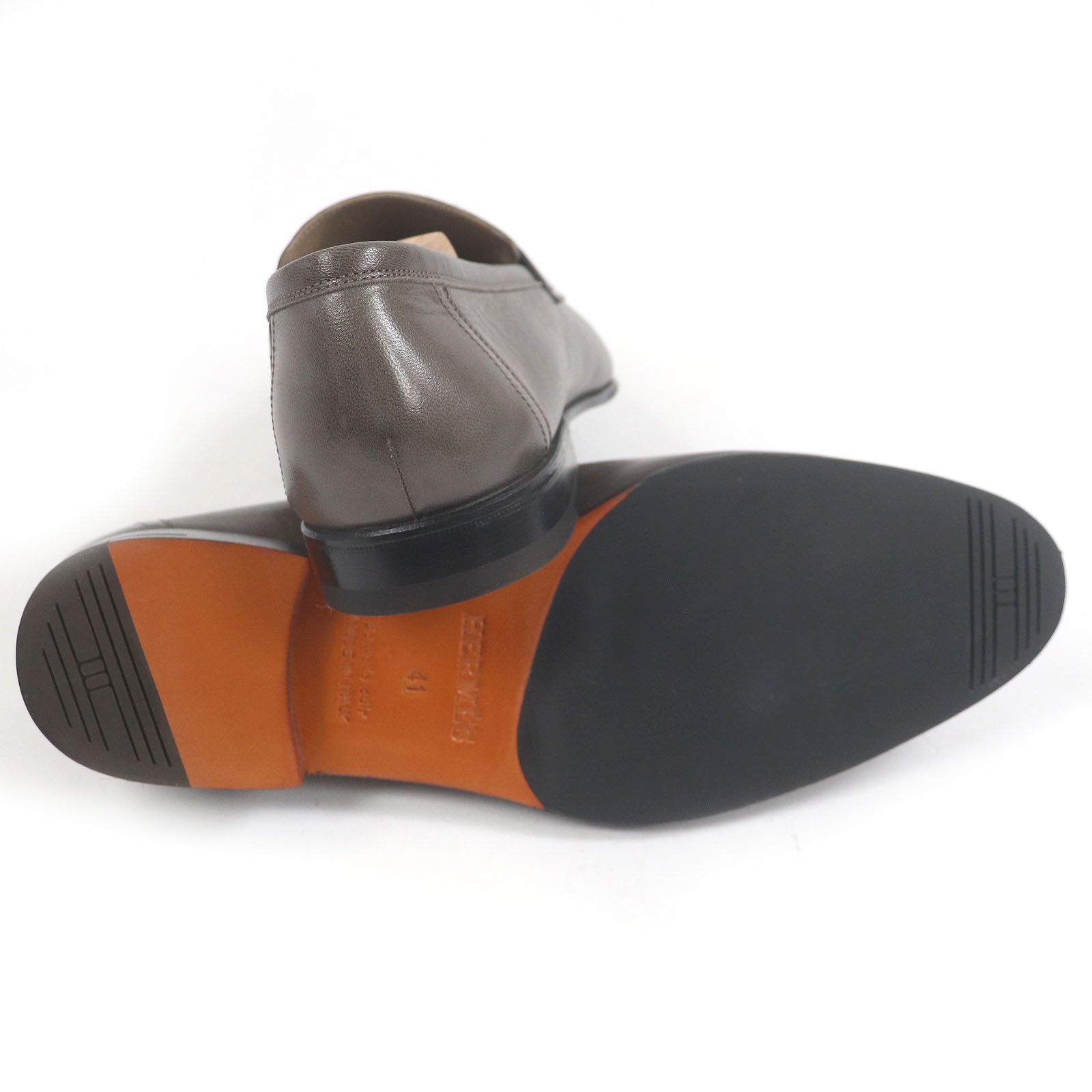 未使用品□HERMES エルメス レザー パリ コンスタンス Hロゴ シルバー