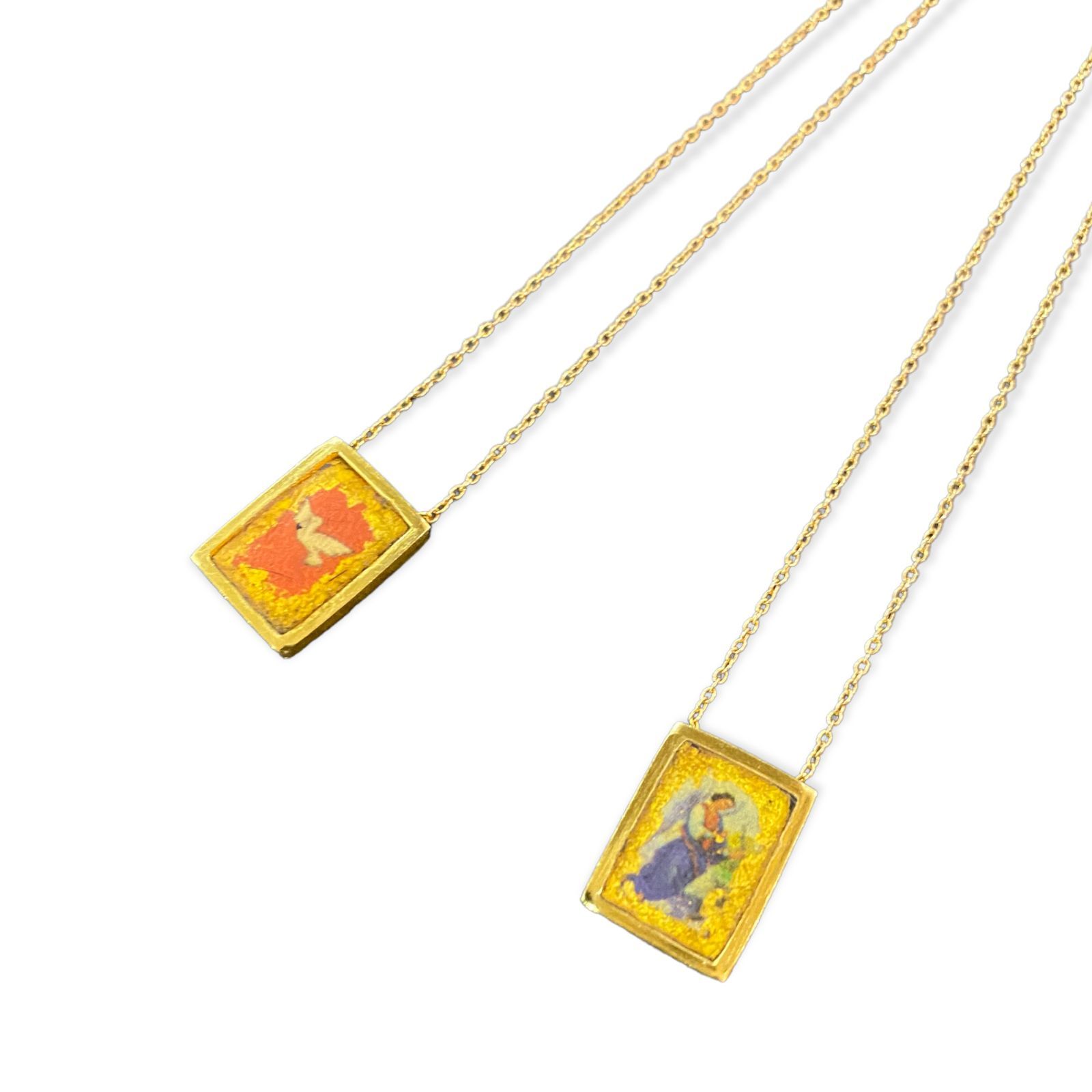 フランチェスカボッテロ K18 YG キリスト 聖心鳩 肩掛け式 ネックレス フランチェスカボッテロ K18 YG キリスト 聖心鳩 肩掛け式 ネックレス