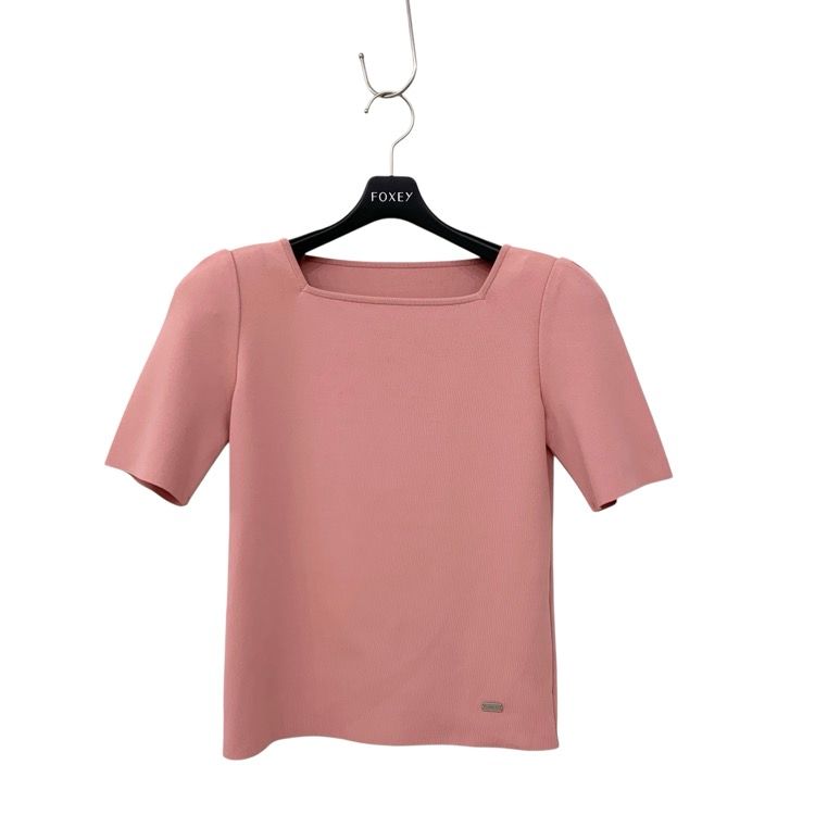 未使用品 FOXEY フォクシー ニット トップス エレガントスクエア