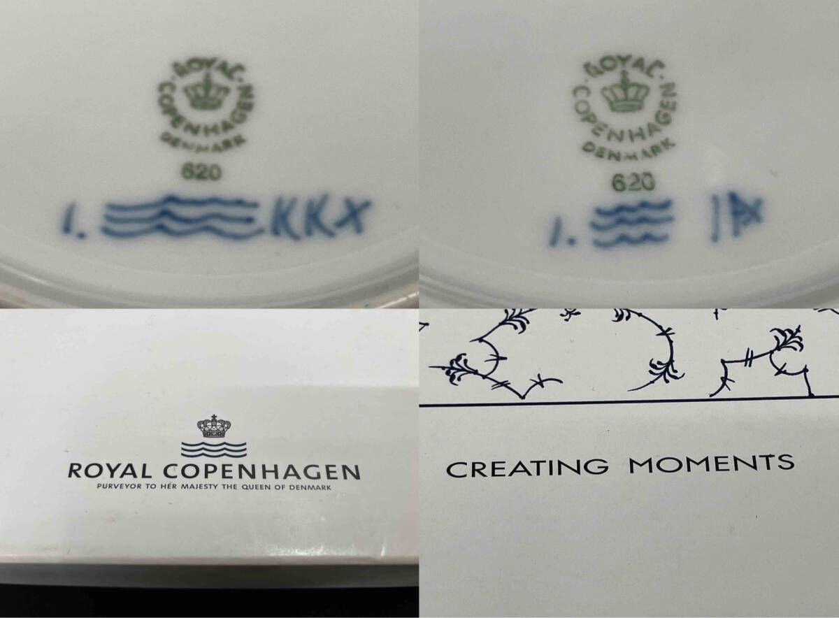 箱あり ROYAL ロイヤル コペンハーゲン ブルーフルーテッド プレイン プレート 直径19 cm