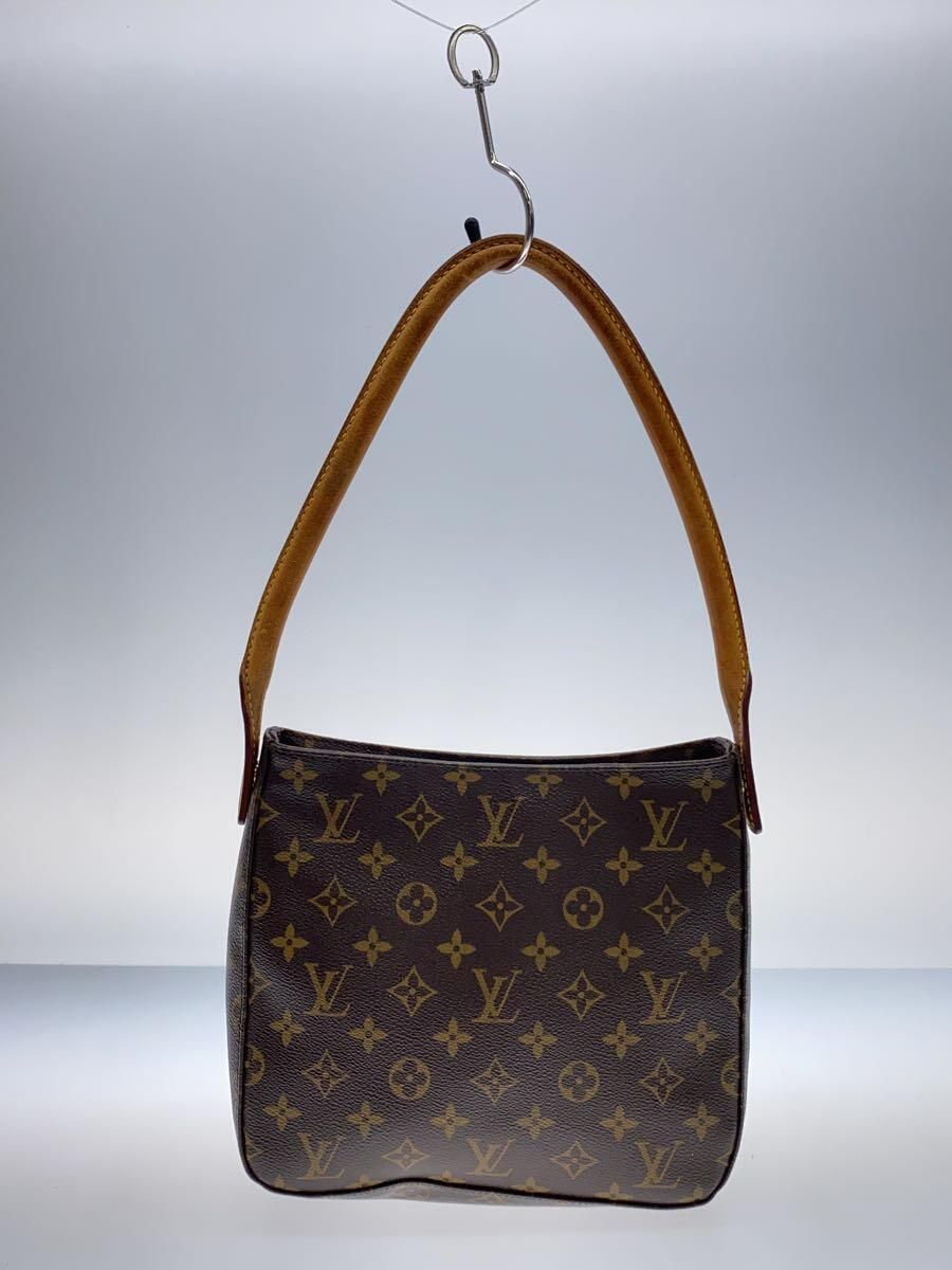 LOUIS VUITTON ルーピングMM_モノグラム・キャンバス_BRW トートバッグ M51146 PVC ブラウン - メルカリ