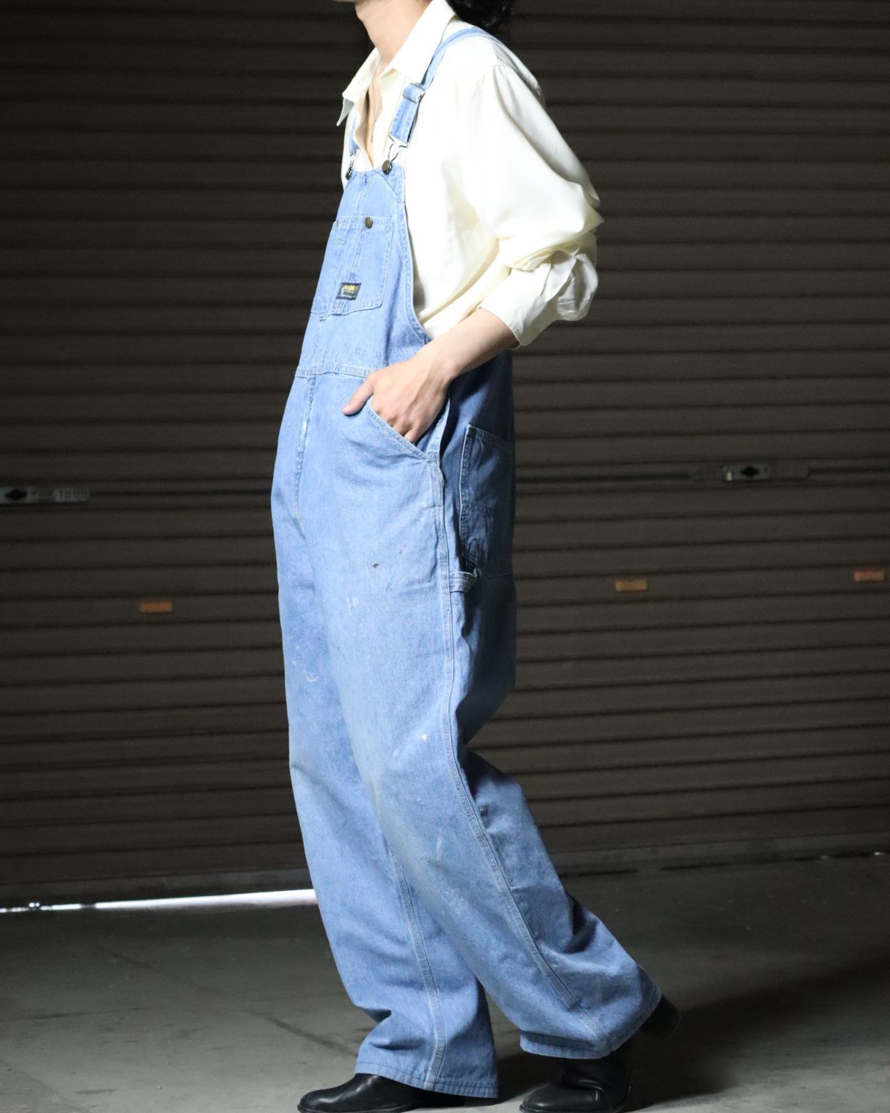 ふぃー様 70s OshKosh 42タロン デニムオーバーオール 1980s OSHKOSH oversized denim overall 80年代 オシュコシュ オーバー