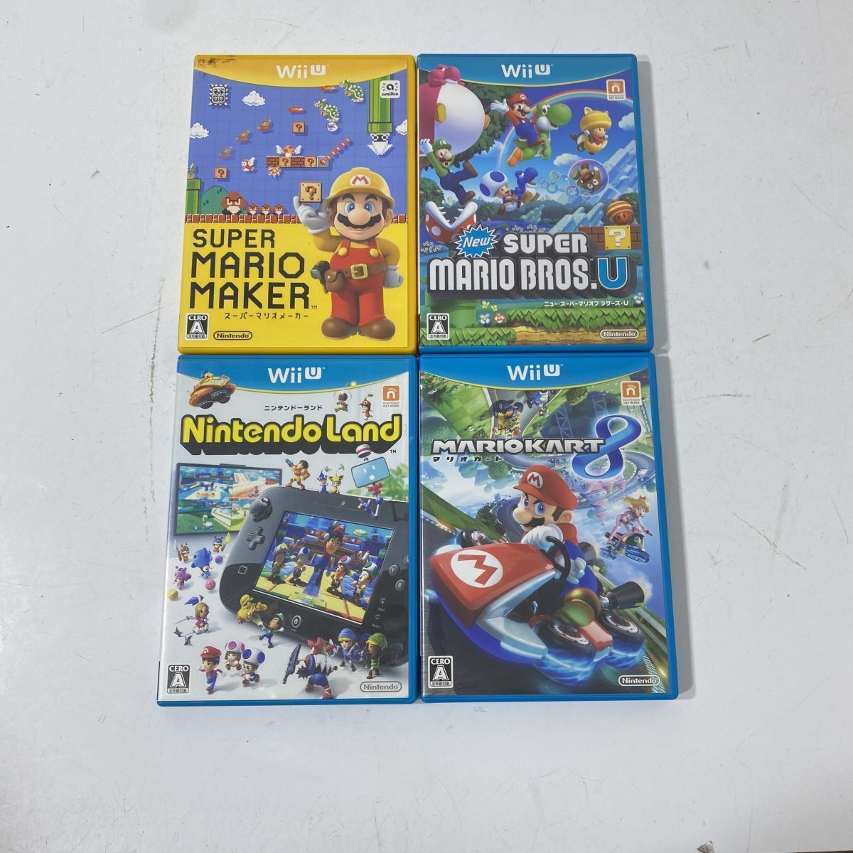 Wii U　マリオカート　カセット付、　　まあ Wii U マリオカート カセット付、 まあ 任天堂 Wii U すぐに遊べる