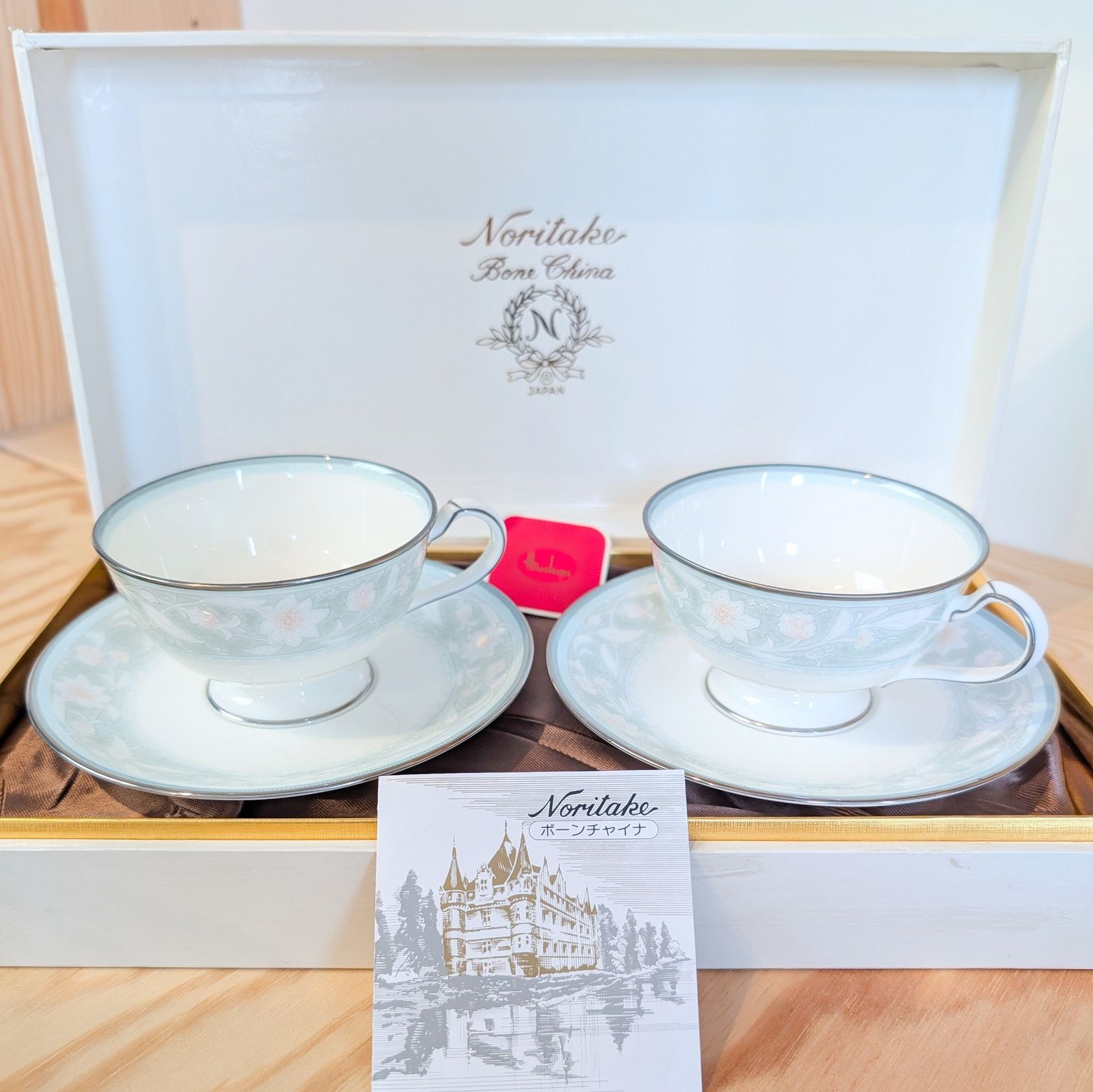 新品・未使用 ノリタケ カップ＆ソーサー2客 ボーンチャイナ - メルカリ