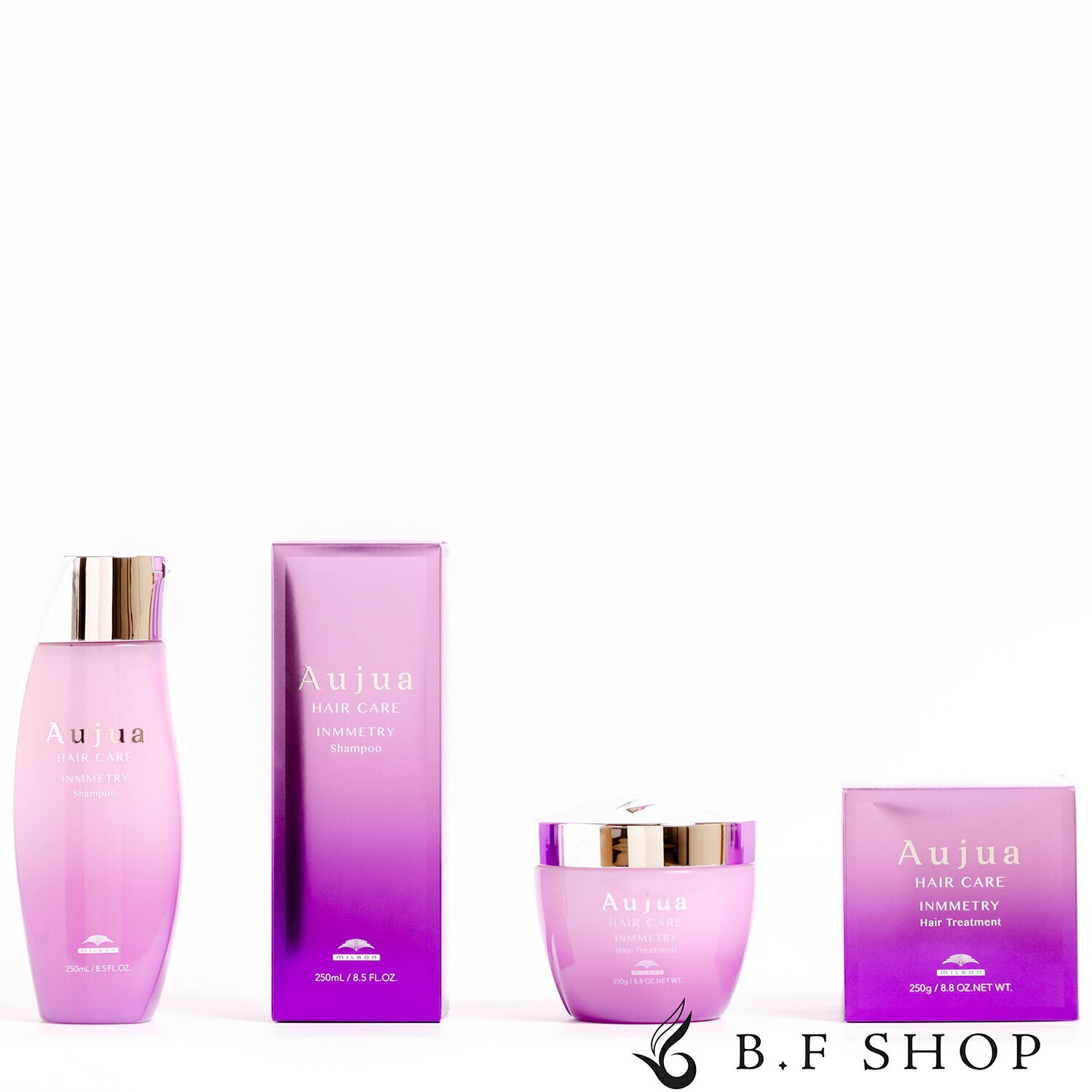 セット品 ミルボン オージュア インメトリィ シャンプー 250ml ヘアトリートメント 250g milbon aujua LSC
