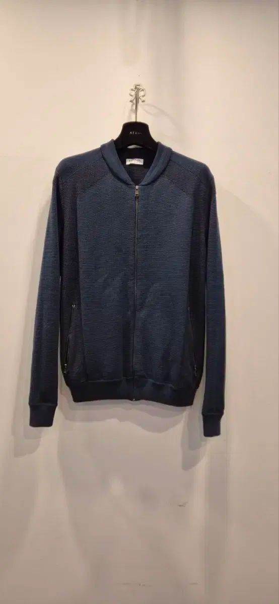 LANVIN ランバン スポーツ UP 100 ネイビー ジップアップニットカーディガン