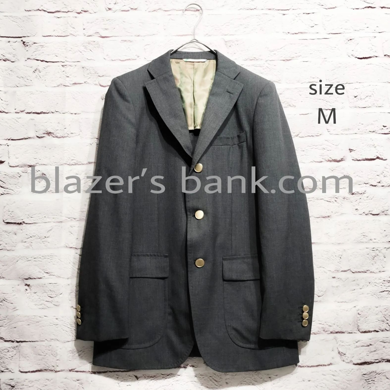 美品！BURBERRY ウールモヘア紺ブレザー テーラードジャケット
