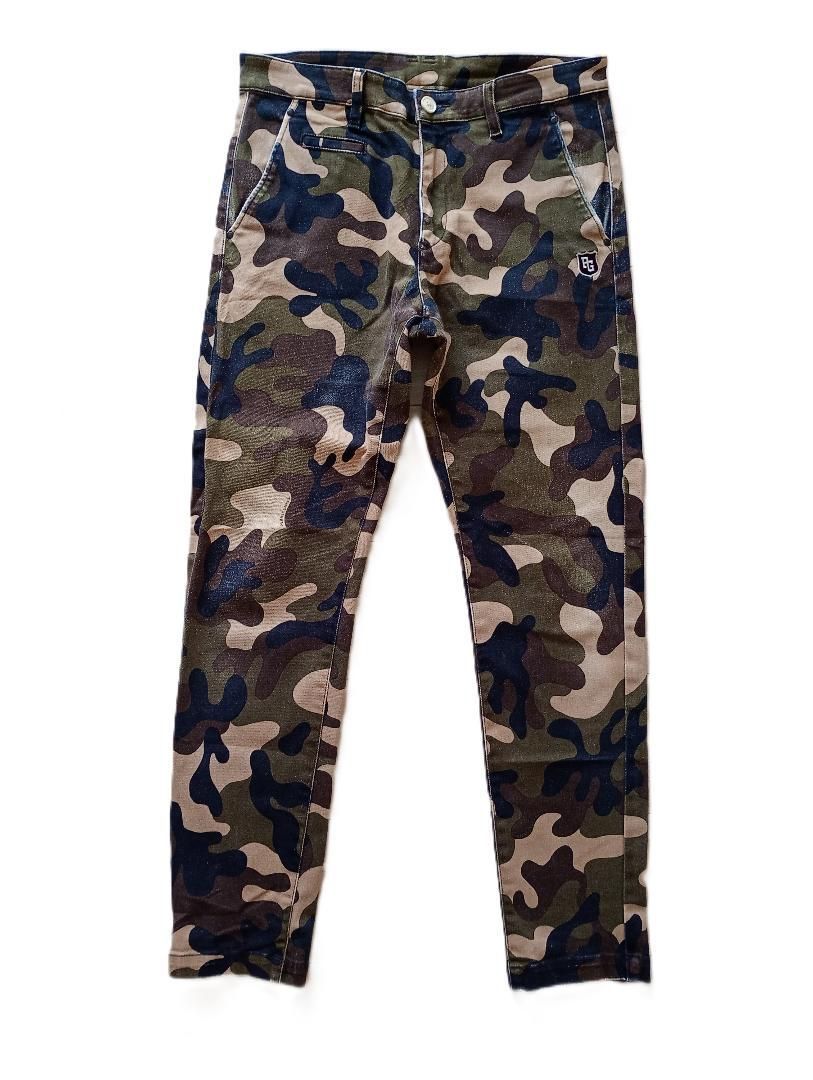 値下げ中　PEARLY GATES カモフラージュパンツ　［used］ 人気！PEARLY GATES パーリーゲイツ カモフラパンツ - メルカリ