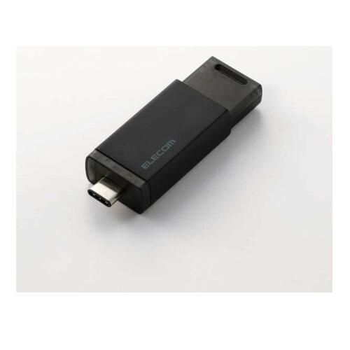 5営業日で発送 ELECOM エレコム 外付けSSD USB10Gbps対応 ノック式 自動シャッター コネクタ保護 Type-C 1TB ブラック ESD-ESK1000GBK