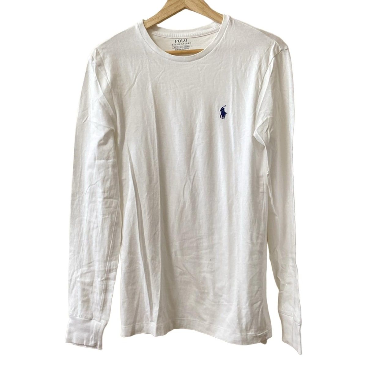 POLObyRalphLauren ポロラルフローレン 長袖Tシャツ サイズXS メンズ - 白 クルーネック
