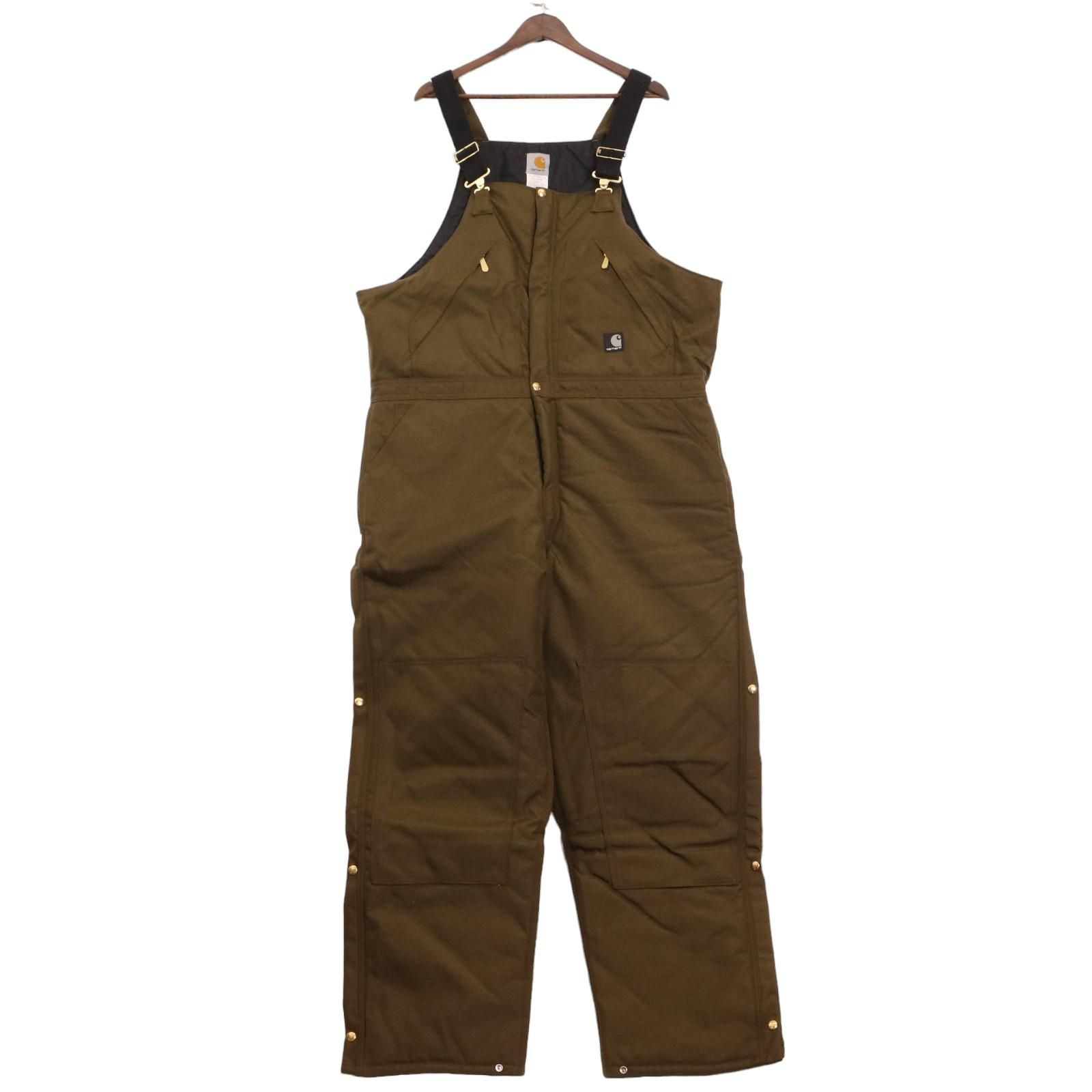 Carhartt/カーハート USA製 Arctic Zip Front Bib Overall ダブルニー オーバーオール 裏地付き【ADF4T00585】  - メルカリ