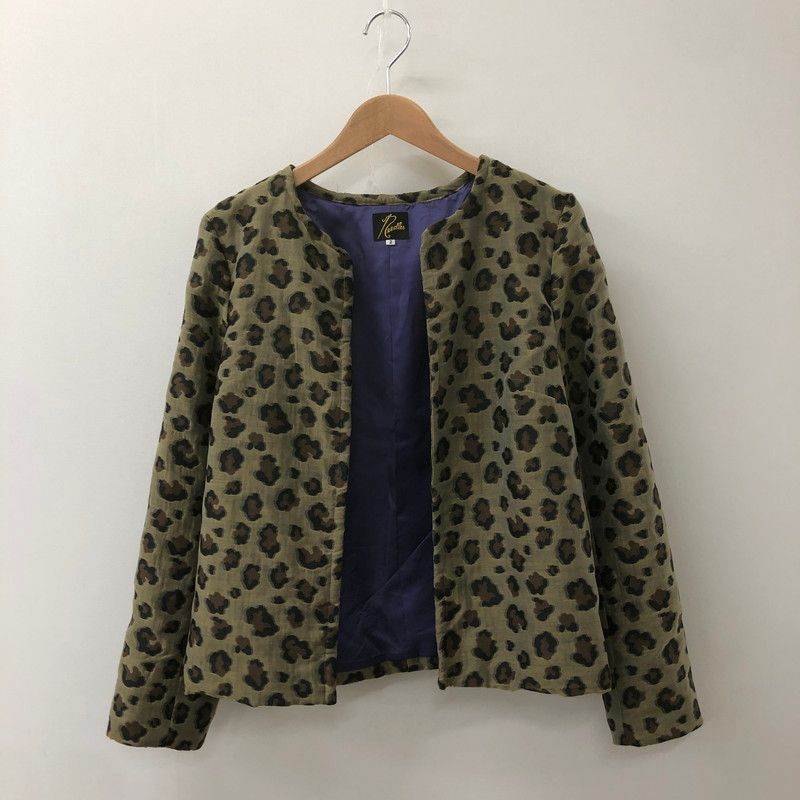 Needles ニードルス C.C JACKET PE C CU N LEOPARD NS127 C.Cジャケット ライトアウター ノー ジャケット 170-250411-kk-27-tei
