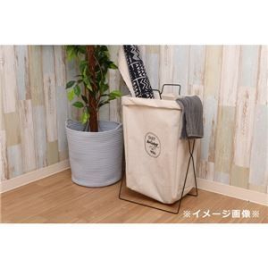 ランドリーバスケット 洗濯かご 幅37cm アイボリー 6個セット 横型取手付き スチール 脱衣所 洗面所 代引不可