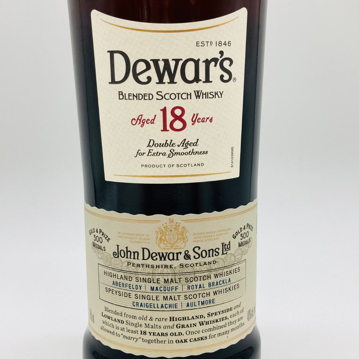 希少 Dewar's デュワーズ 18年 40% 旧ボトル 750ml 箱付き