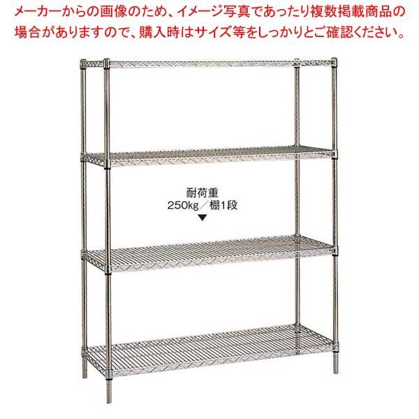 18-8 ソリッドエレクターシェルフ 4段セット PS1900×LSS760S 18-8（ステンレス） ステンレスエレクターシェルフ ４段 ＰＳ１３９０