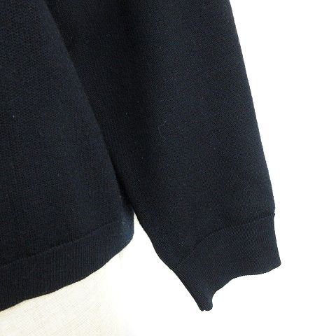 プラージュ Plage ニット セーター 長袖 Vネック ウール 無地 紺