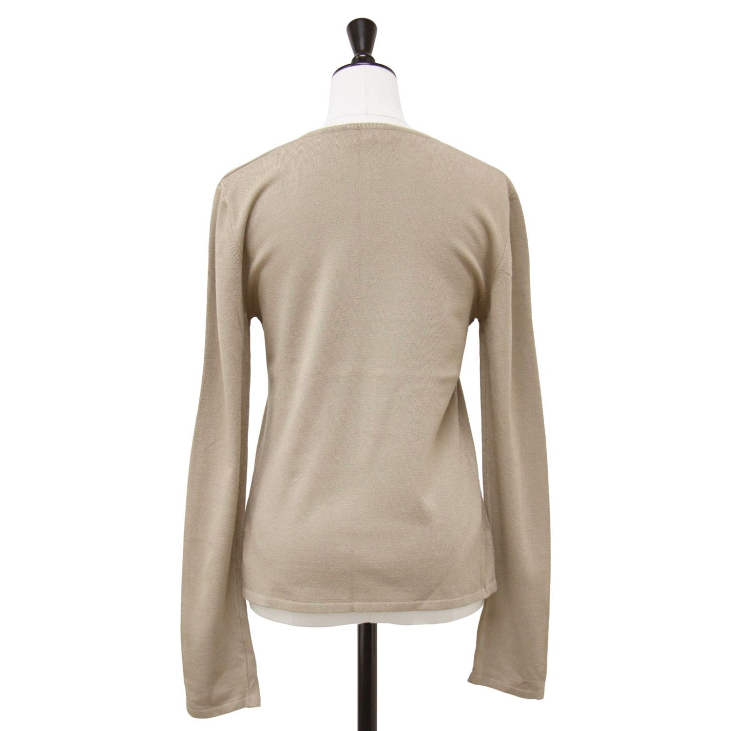 S Max Mara エス マックスマーラ ニット ベージュ サイズ:L / クルー 