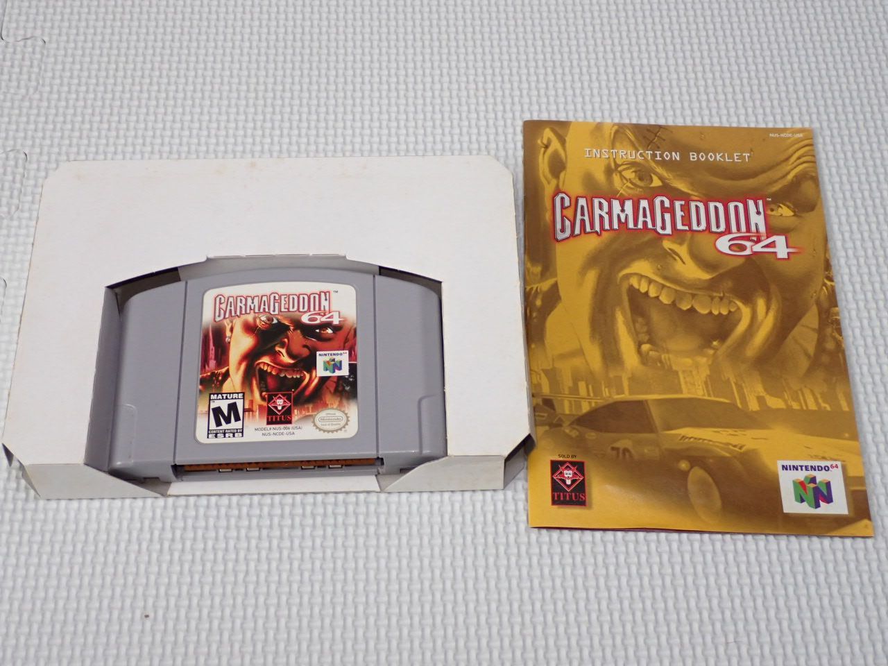NINTENDO 64 - N64★CARMAGEDDON 海外版 北米版 端子清掃済 N64☆CARMAGEDDON 海外版 北米版 端子清掃済☆箱付・説明書付