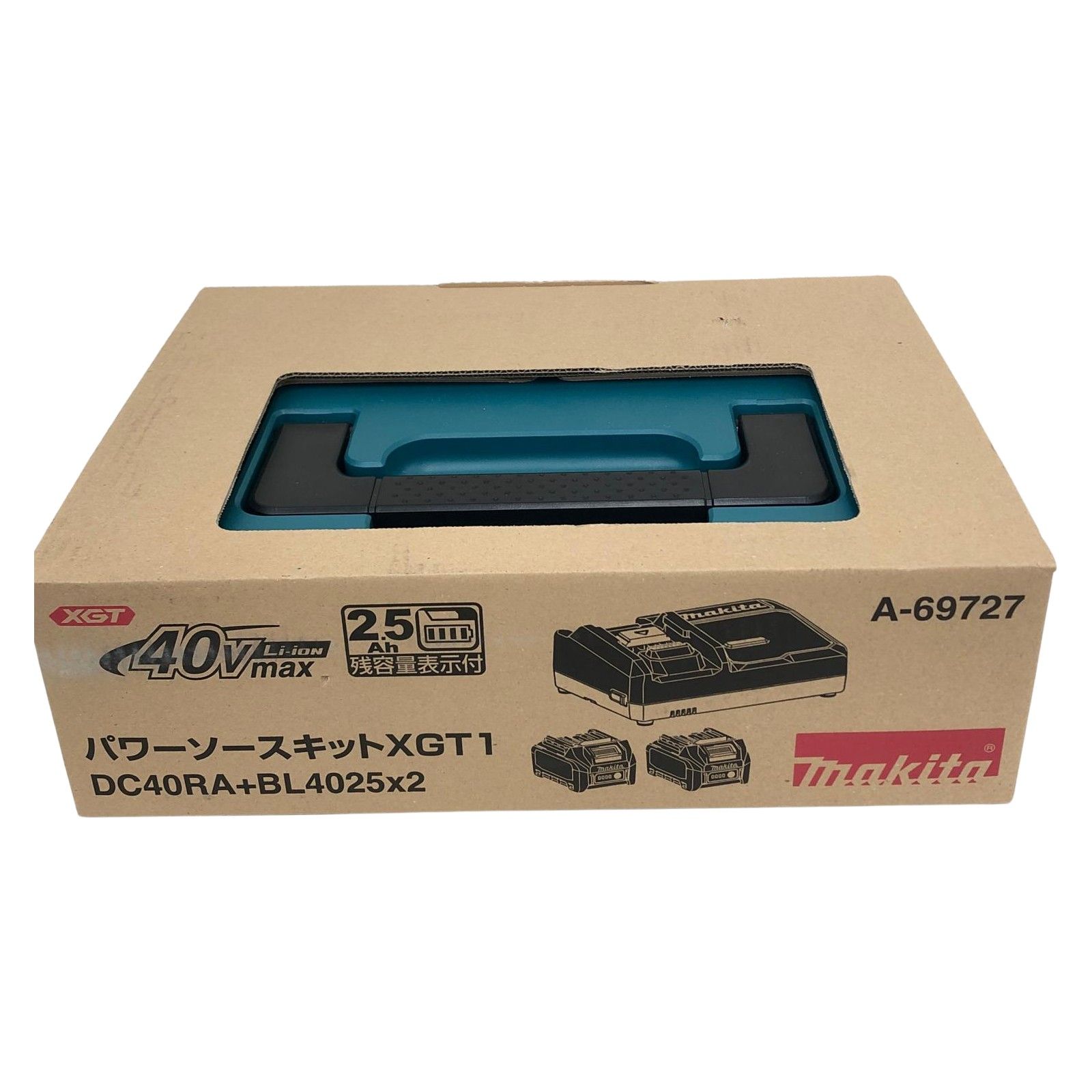 MAKITA マキタ パワーソースキット XGT10 40V バッテリBL4025×2本 充電器DC40RA PSEマーク有 A-69727