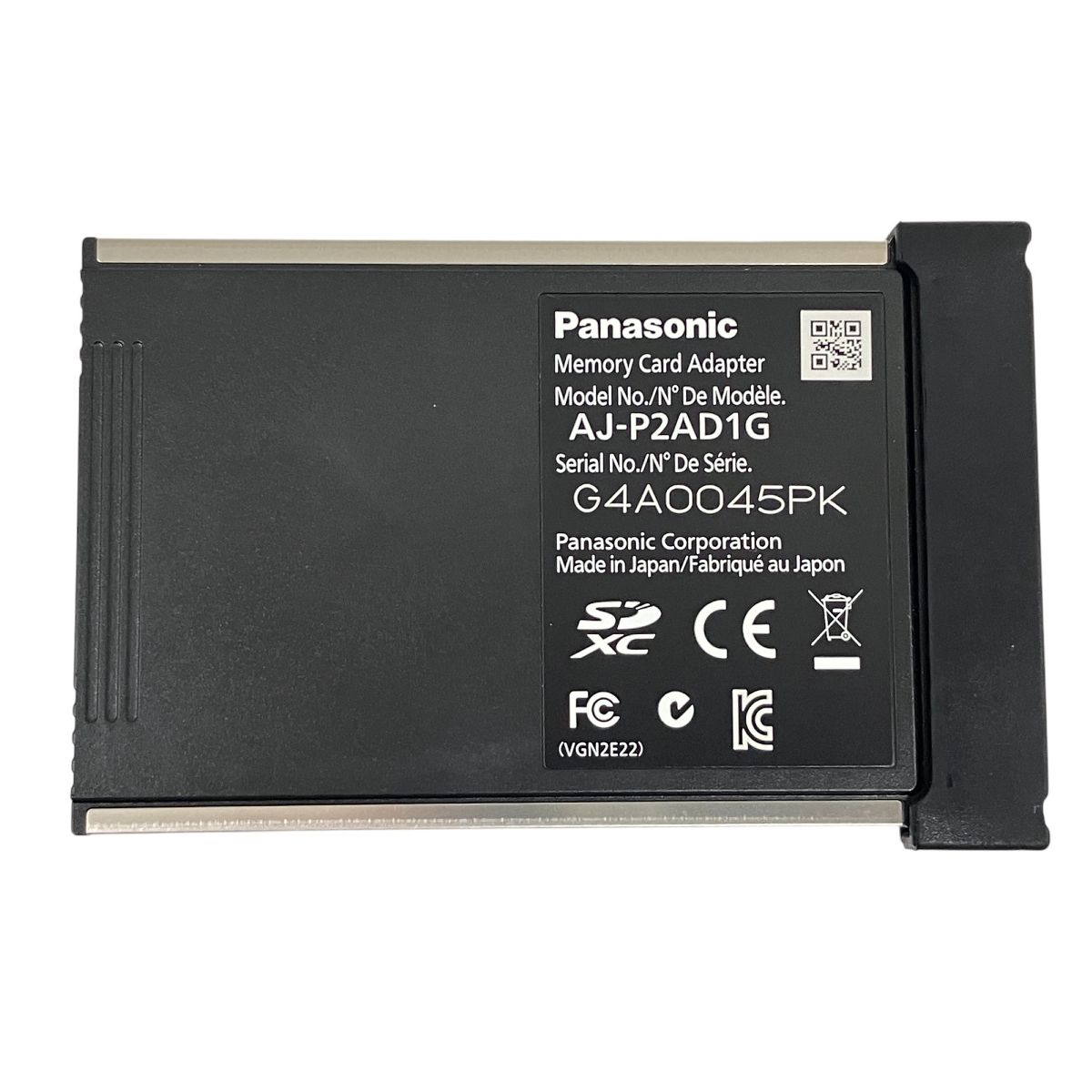 Panasonic メモリーカードアダプター AJ-P2AD1G microP2 プロフェッショナル O9878249