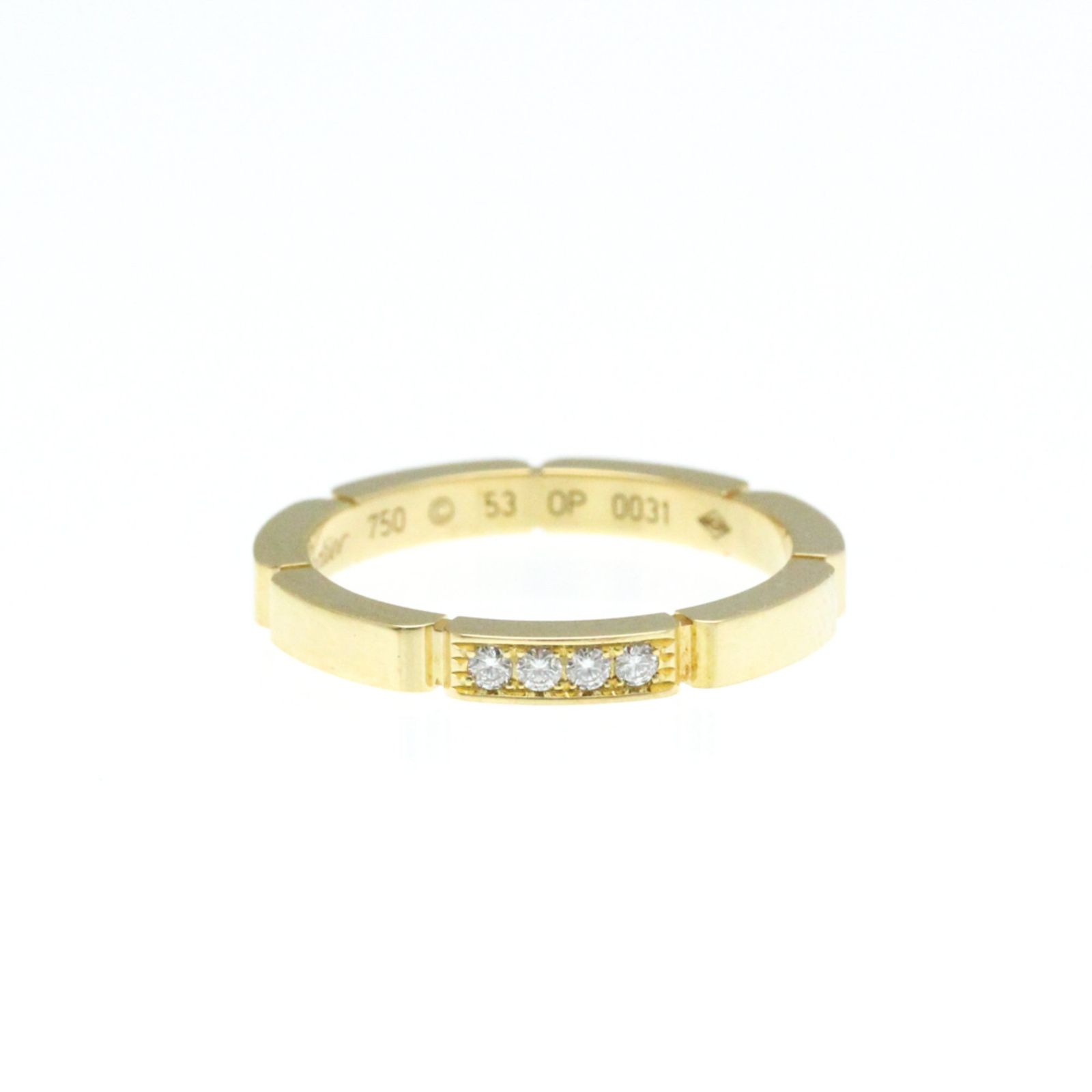 カルティエ マイヨンパンテール リング 52 K18イエローゴールド ダイヤ カルティエ(Cartier) マイヨンパンテールリング 4Pダイヤモンド
