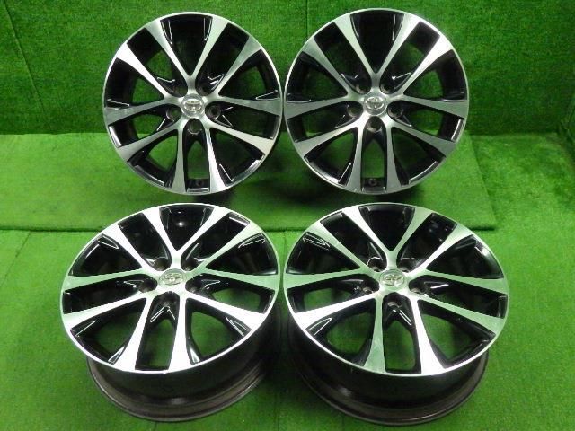 アルミホイール 4本セット 50エスティマ純正 18インチ 7J オフセット＋51 5穴 PCD114.3. ハブ径60mm 9142