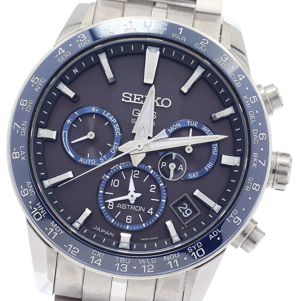 セイコー SEIKO SBXC001|5X53-0AB0 アストロン GPS デイデイト ソーラー電波 メンズ内 き_884665